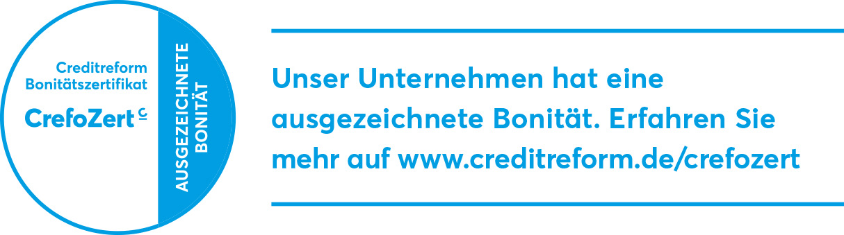 CrefoZert – Ausgezeichnete Bonität (Creditreform)